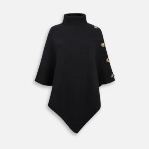 pull poncho noir