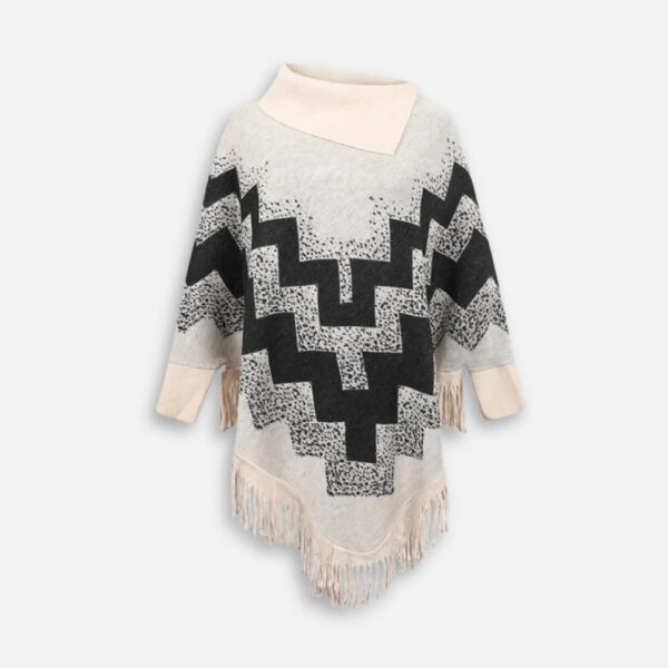 Pull Poncho à Franges