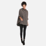 pull poncho avec manches