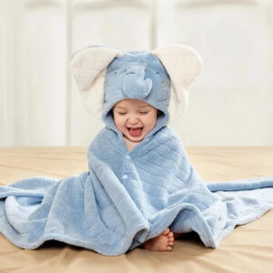 Cape de Bain Bébé Éléphant