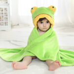 cape de bain bébé grenouille