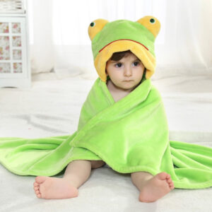 cape de bain bébé grenouille
