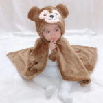 bain bébé avec capuche ours