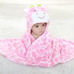 Cape pour bébé vache rose
