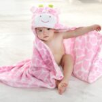 Cape de Bain Bébé design vache