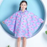 poncho fillette coloré
