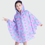 cape de pluie fillette rose