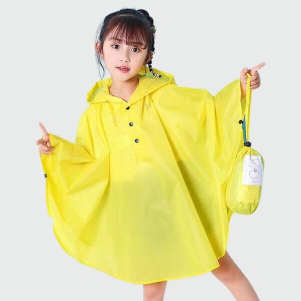 cape de pluie jaune pour enfant