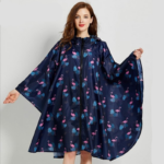 cape femme motifs flamands roses