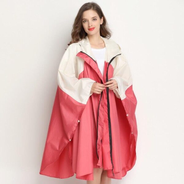 cape de pluie bicolore