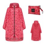 poncho pluie rouge féminin