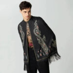 cape homme motifs floraux