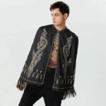 cape homme avec franges