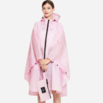 cape pluie rose élégante