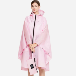 cape pluie rose élégante