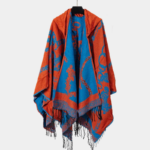 poncho avec capuche