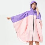 poncho imperméable bicolore
