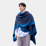 écharpe homme géométrique