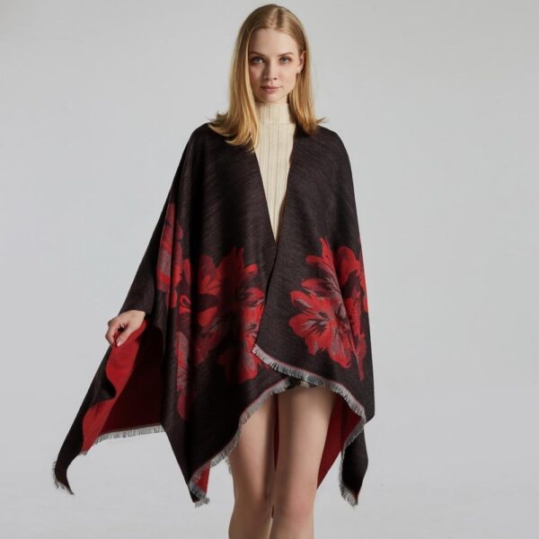 foulard poncho femme