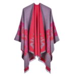 cape poncho colorée