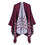 Poncho multicolore femme