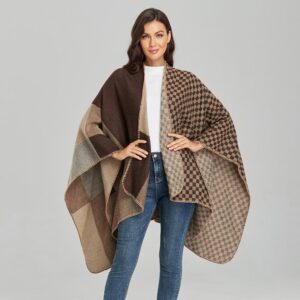 grand poncho élégance