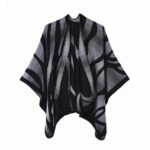 Poncho tendance avec franges