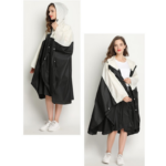 Cape Poncho bicolore