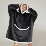 poncho confortable plaid