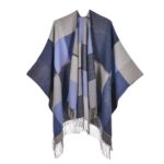 poncho élégant avec franges