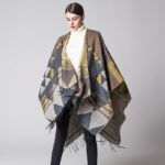 poncho avec franges