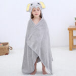 cape poncho éléphant enfant grise