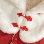 poncho enfant rouge