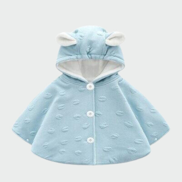 poncho bébé doux