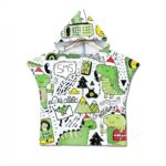 Poncho Bébé Plage motifs dinosaures