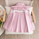 cape poncho rose