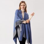 Confort du Poncho Bicolore