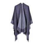Design moderne Poncho Bicolore