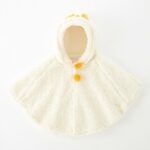 poncho polaire blanc pour enfant