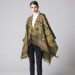 poncho automne coloré