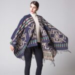 poncho à franges