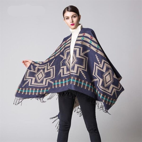 poncho bohème unique