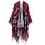 poncho avec franges
