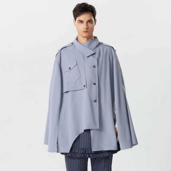 poncho cape trench homme