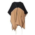 Vêtement tendance poncho ceinturé