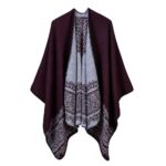 Poncho motif élégant