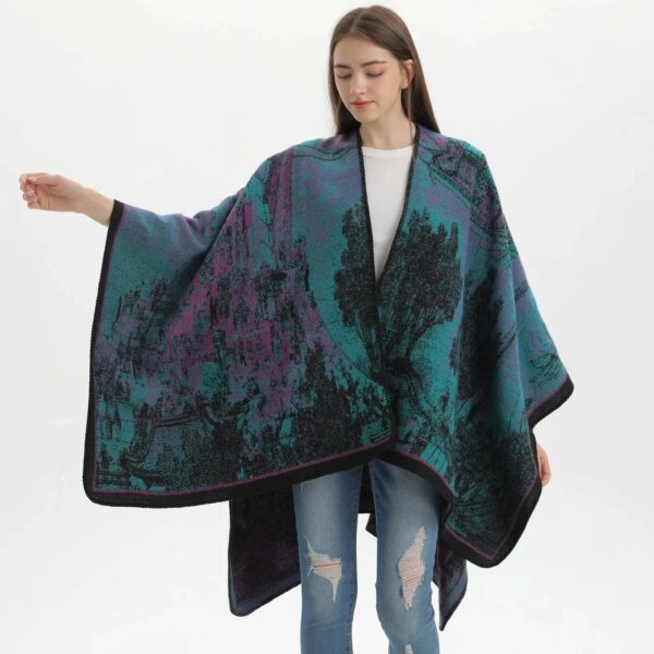 Poncho Châle Femme