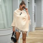 poncho femme coton