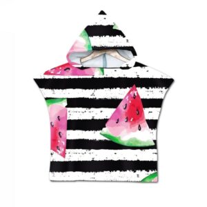 poncho de bain bébé pastèque
