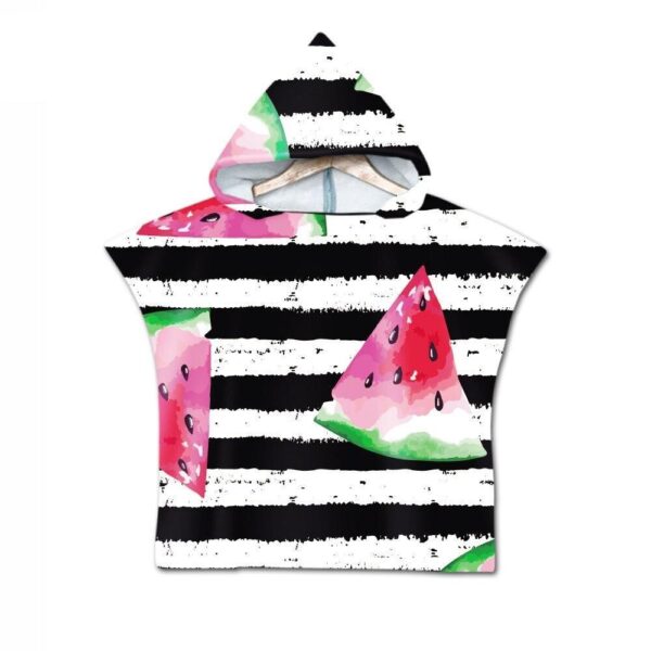 poncho de bain bébé pastèque